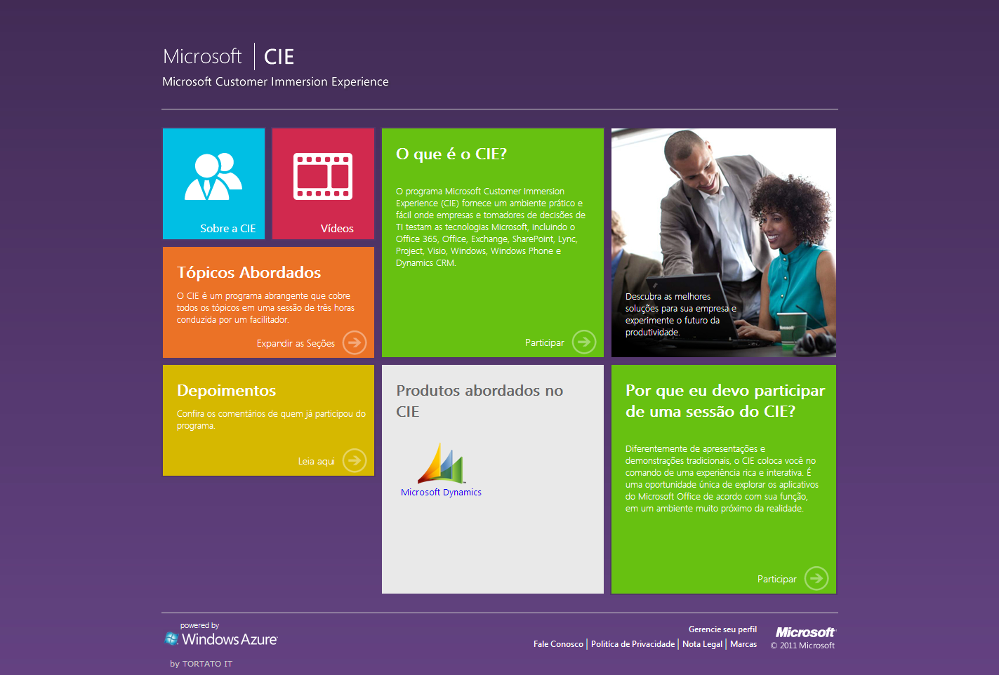Projeto: Microsoft Customer Immersion Experience