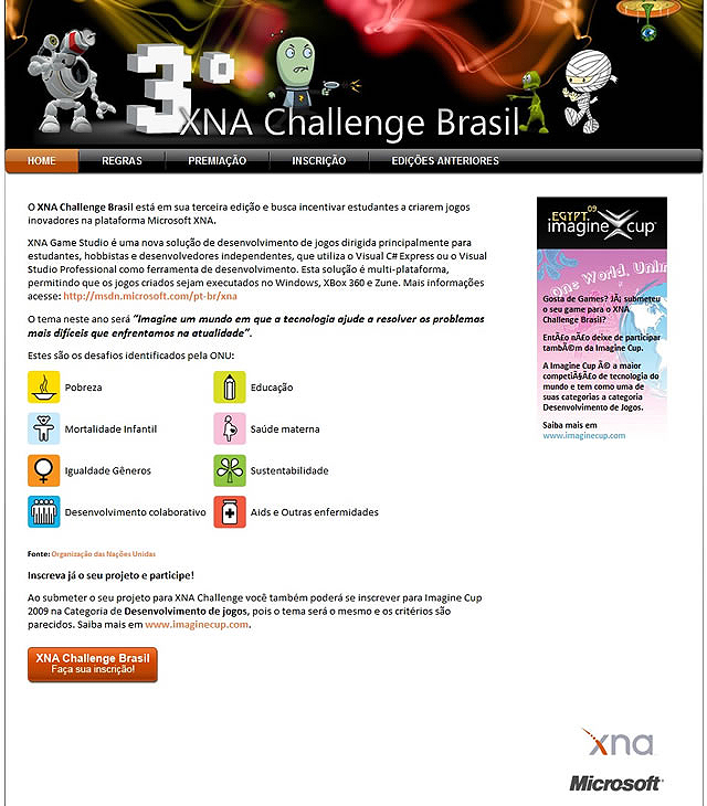 Projeto:  XNA Challenge 2008